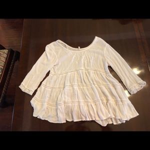 White designed shirt